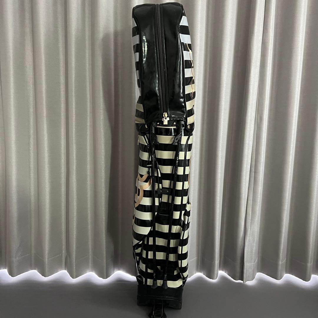 muta MARINE ムータマリン　キャディバッグ ボーダー　エナメル　ロゴ