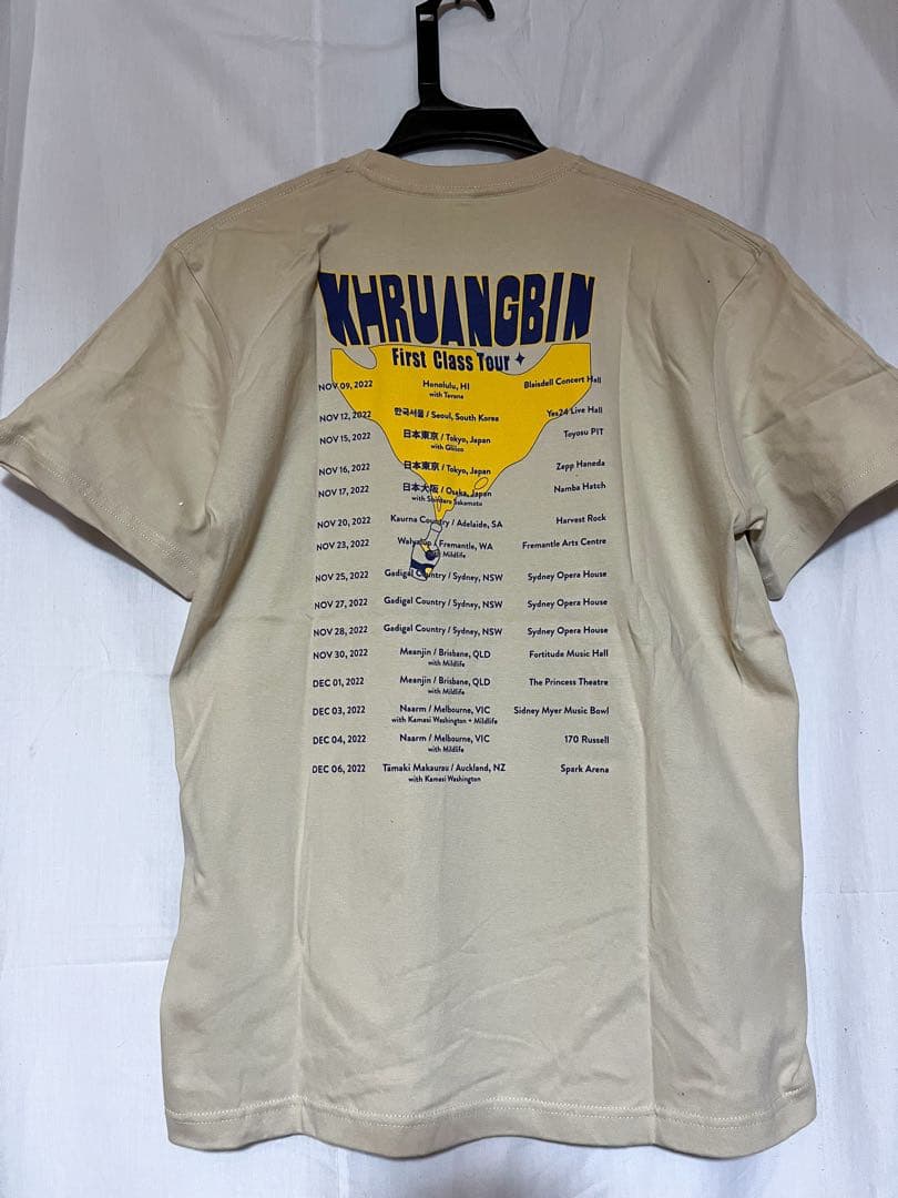 【未使用】KHRUANGBIN First Class Tour Tシャツ　L
