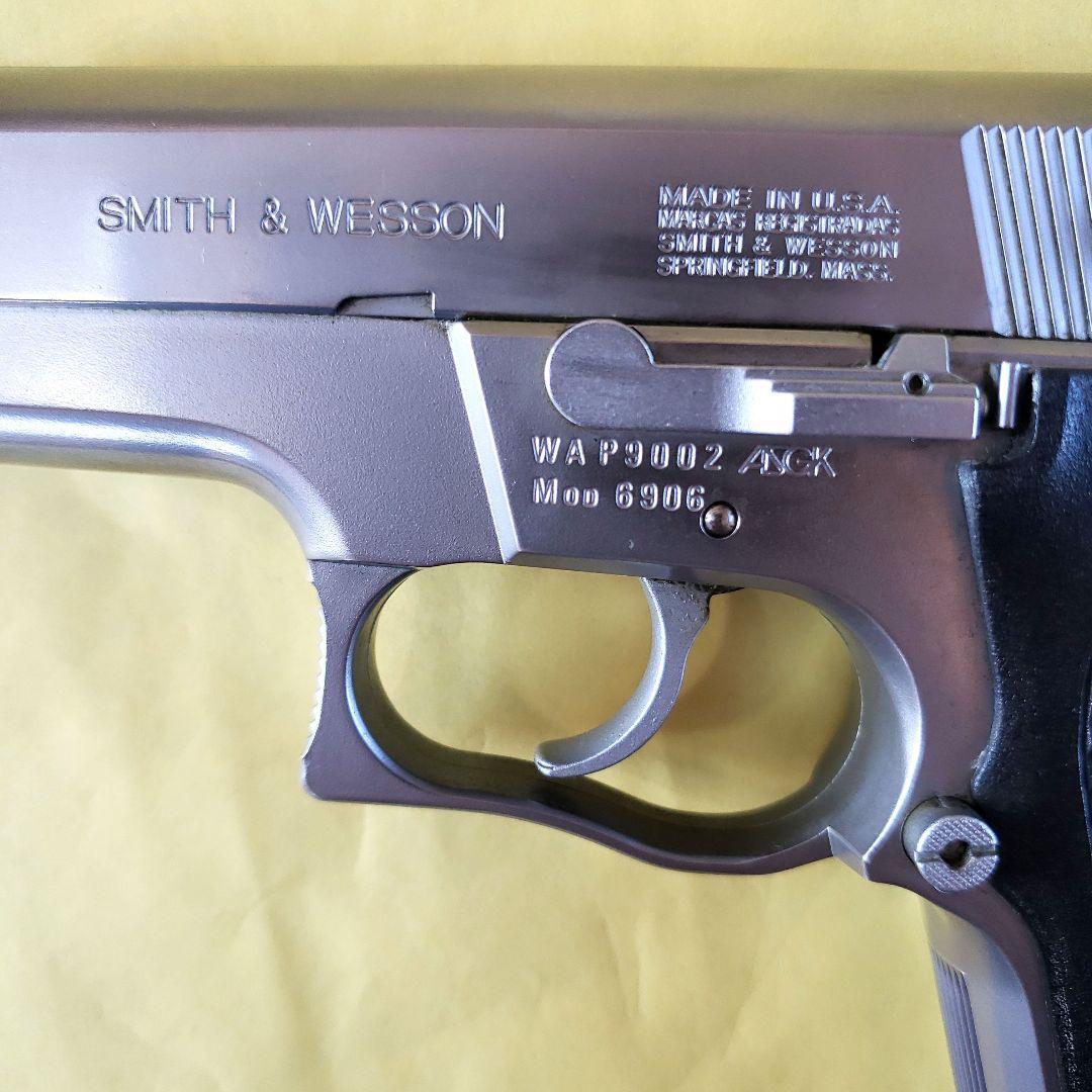 【希少】WA S&W M6906 固定スライドガスガンシルバーモデル