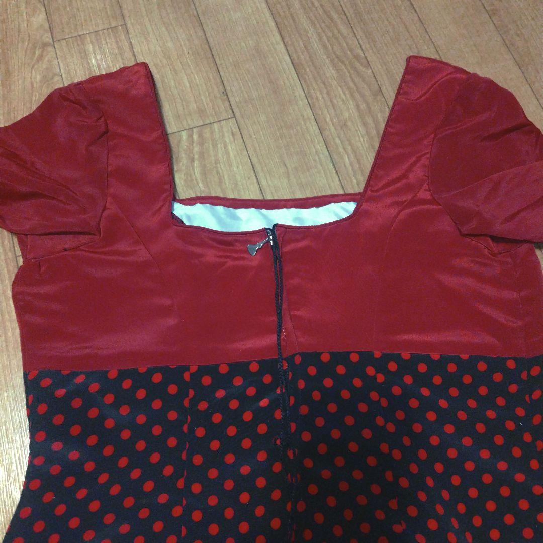 【美品 フラメンコ衣装】レッド×豪華ボランテ MOLINA SEVILLA