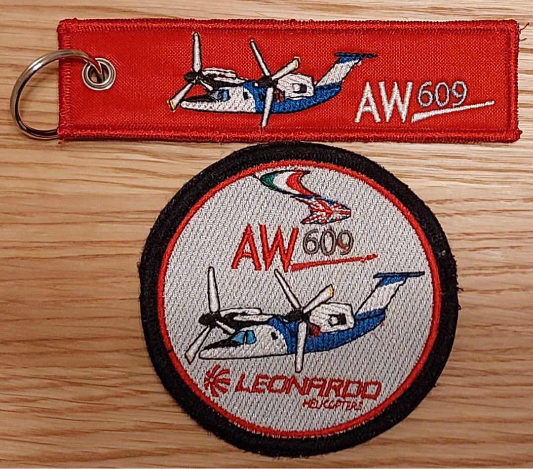 LEONARDO AW609 フライトタグ&ワッペン