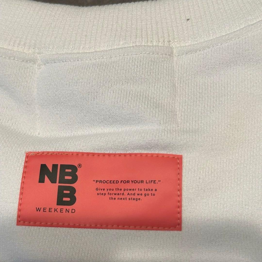【新品】半額以下　NBB　WEEKEND　ホワイト トレーナー　サイズ1