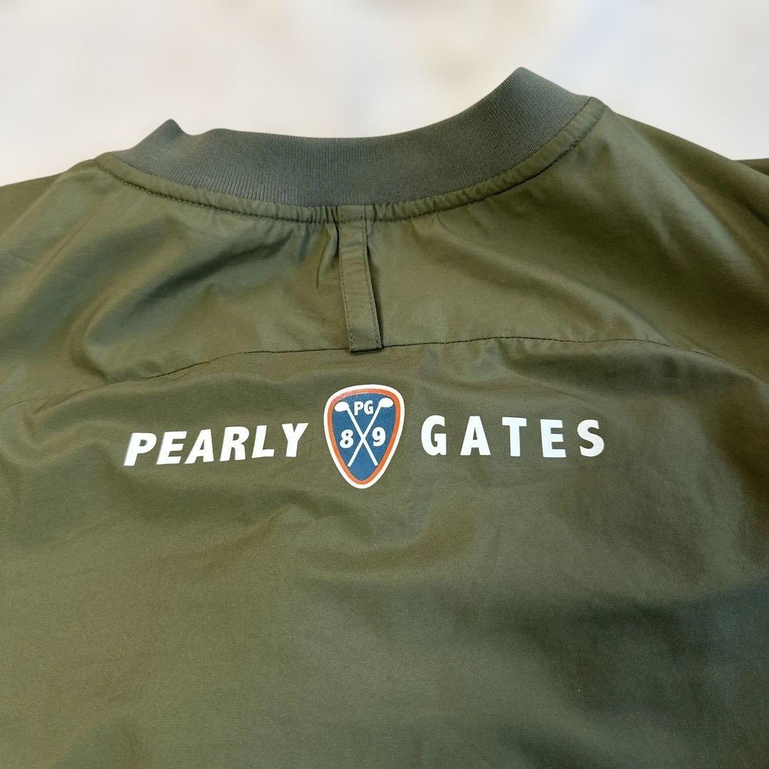 PEARLY GATES オリーブグリーン Vネック長袖ウェア