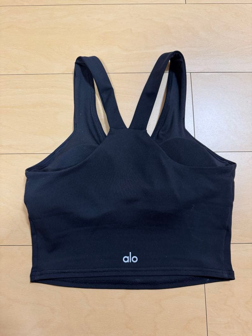 alo yoga タンクトップ ブラックXS ヨガウェア