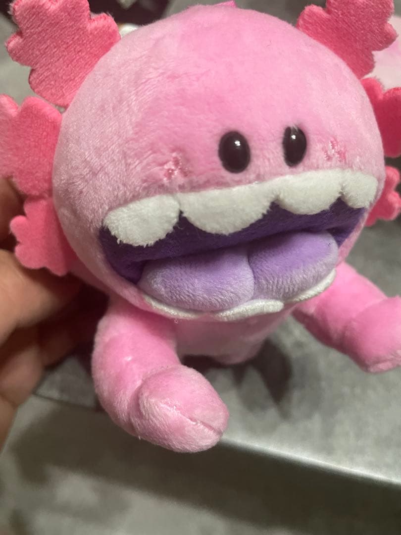 grape brain マカロニ　ピンク　ぬいぐるみストラップ