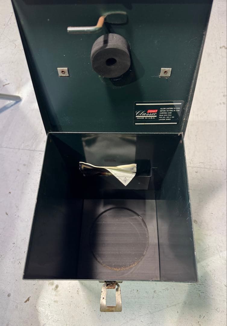 Coleman ６３５Ｂ７４３Ｊ　ジャンク 90年代 専用メタルキャリーケース