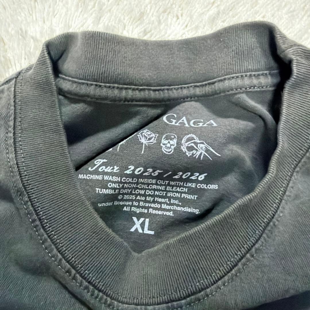 レディガガ　LADY GAGA ツアーTシャツ XLサイズ　薔薇