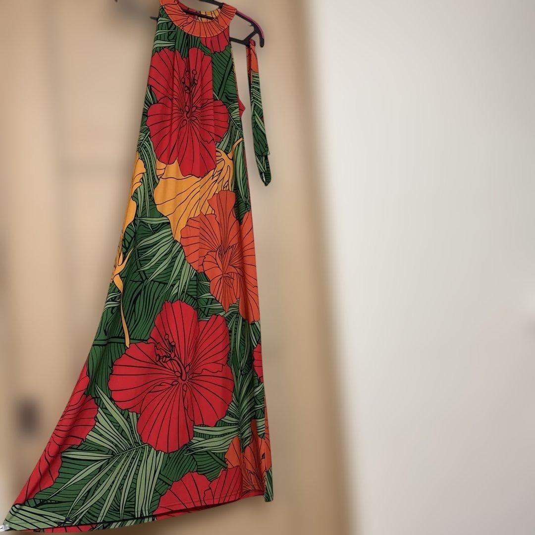kuulei Hawaii ハイビスカス柄ドレス