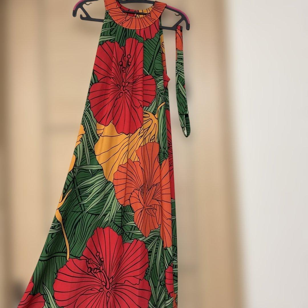 kuulei Hawaii ハイビスカス柄ドレス