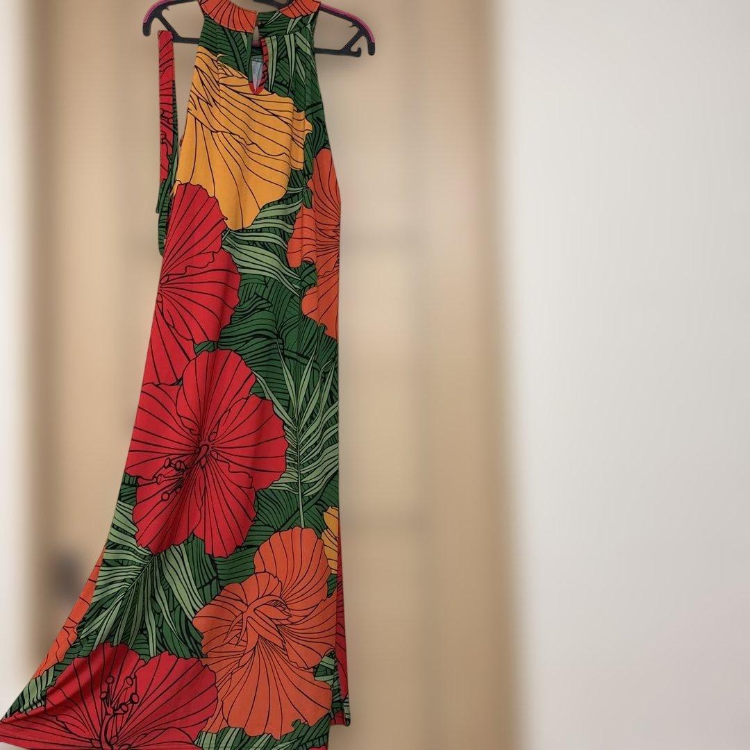 kuulei Hawaii ハイビスカス柄ドレス
