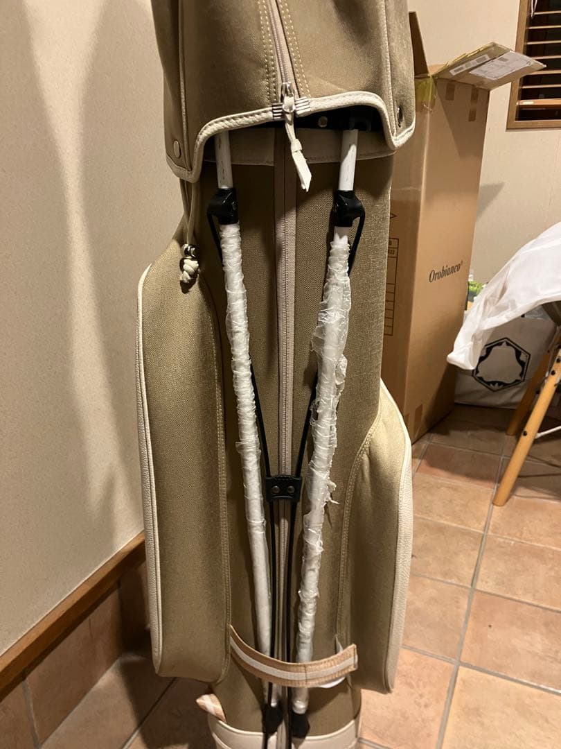 Orobianco ホワイト キャディバッグ【ほぼ新品】