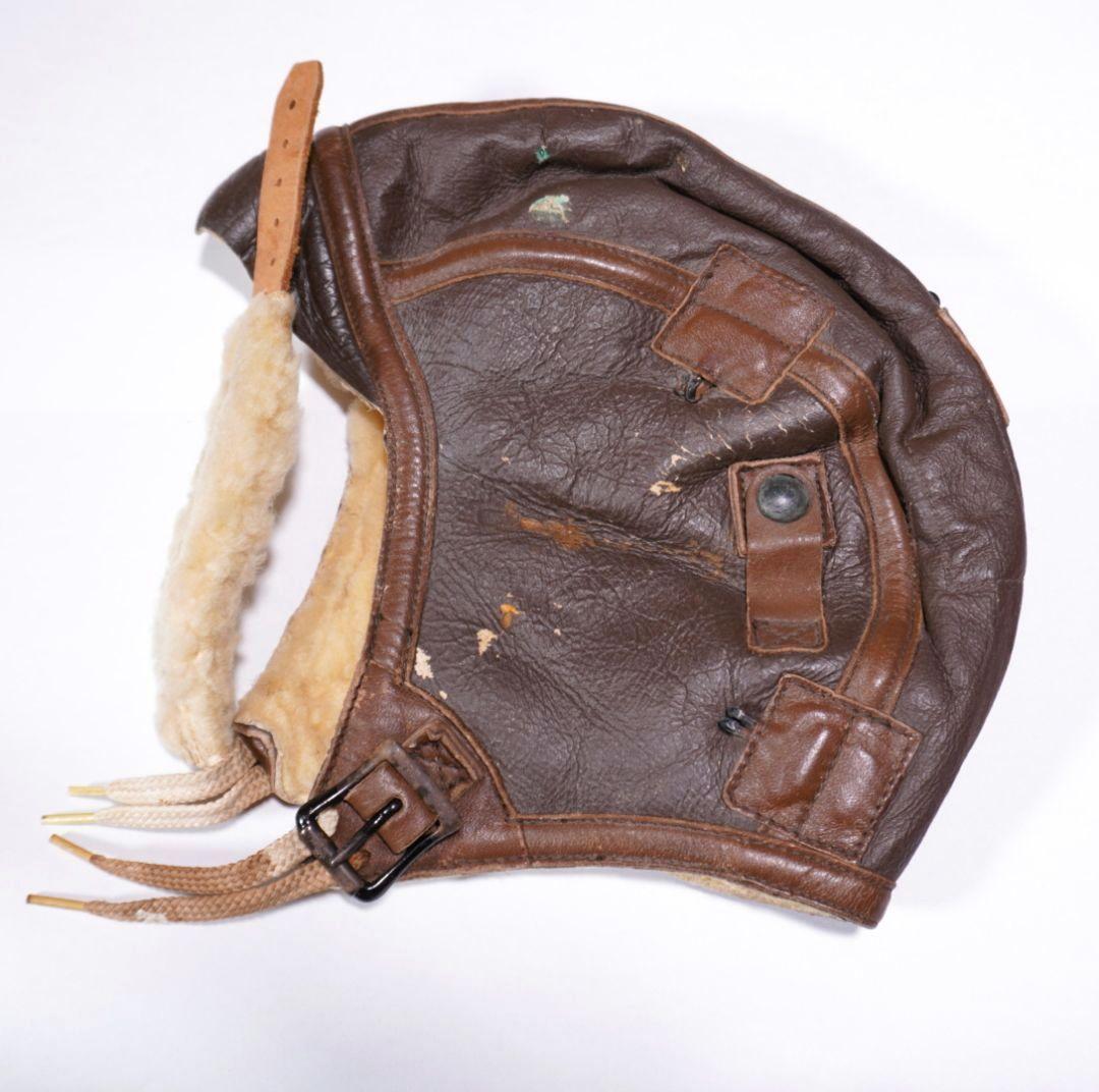 個人装備 WW2 USAAF B-6 WINTER LEATHER FLIGHT CAP
