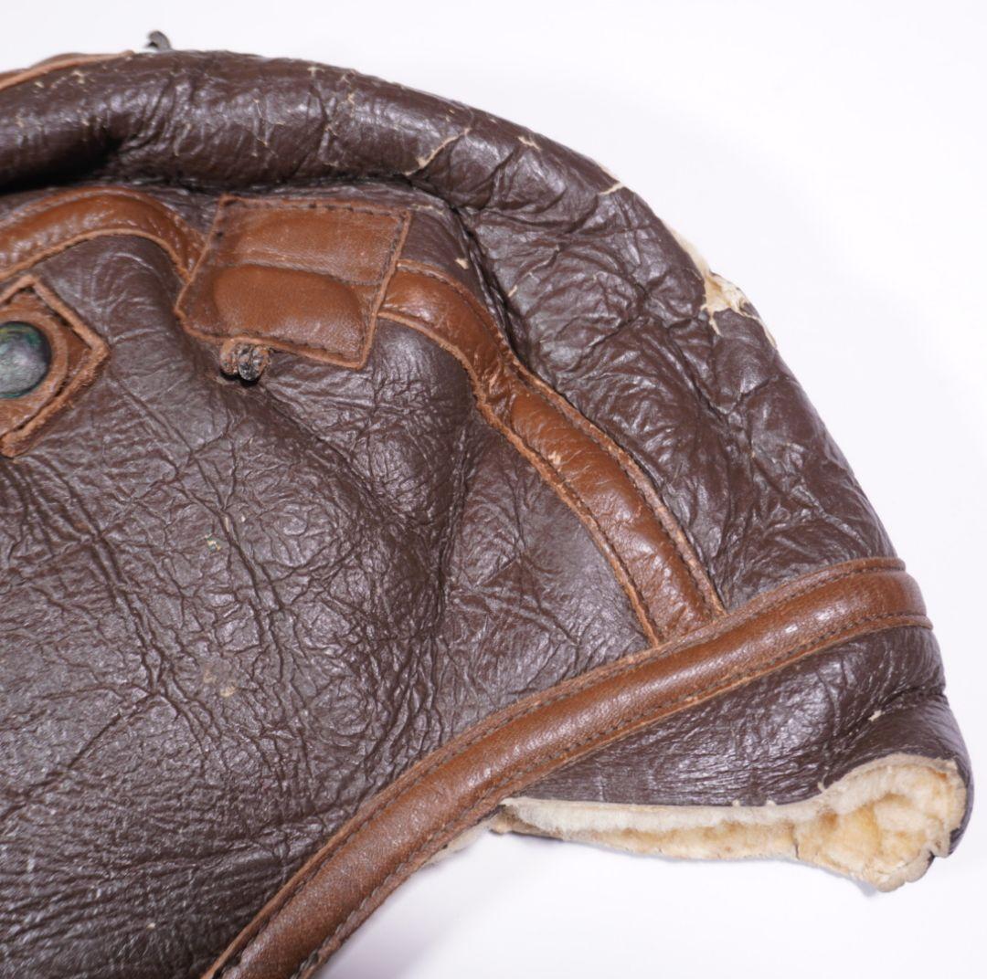 個人装備 WW2 USAAF B-6 WINTER LEATHER FLIGHT CAP