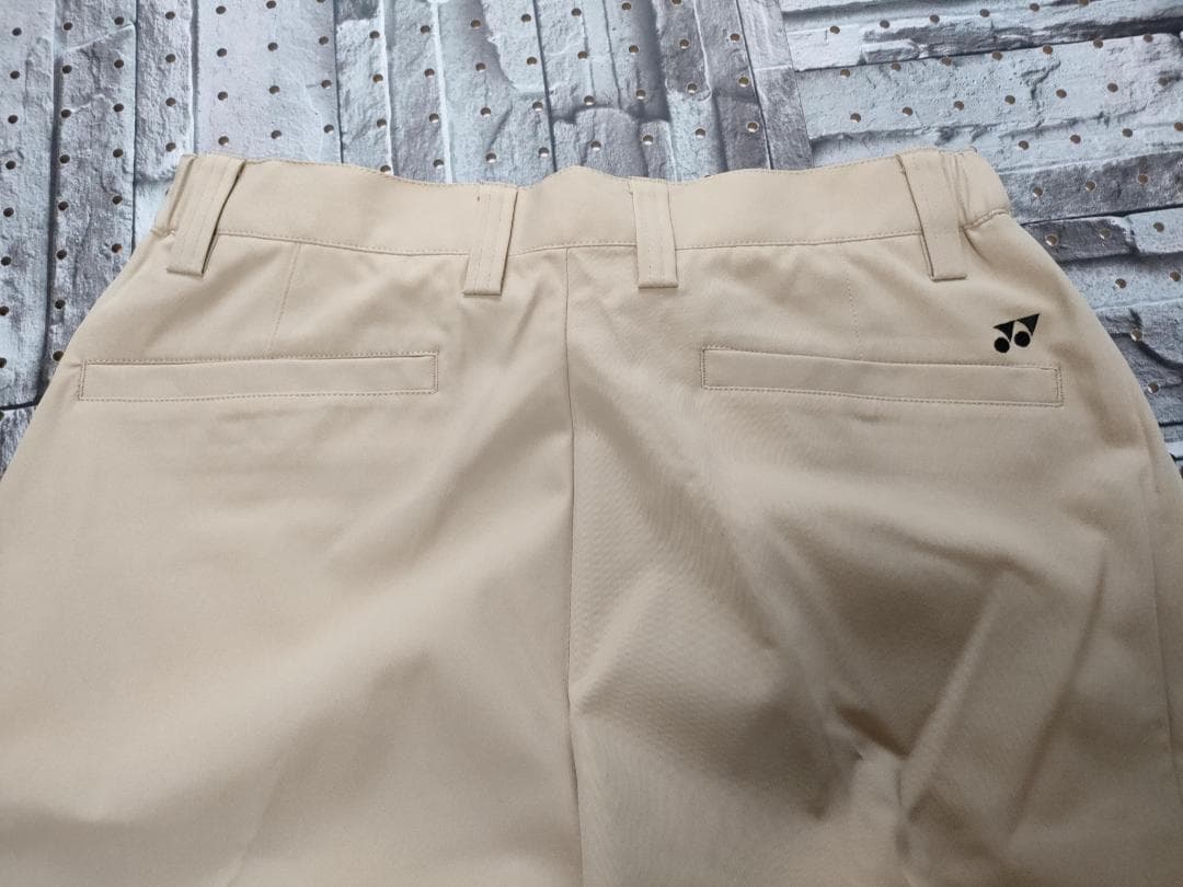yonex GWS4142 メンズノータックパンツ ベージュ Lサイズ