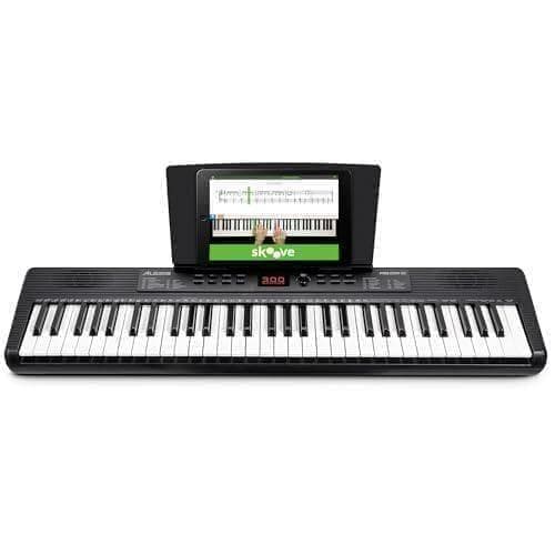 AAlesis キーボード ピアノ 61鍵盤 スピーカー内蔵 ポータブル 初心者