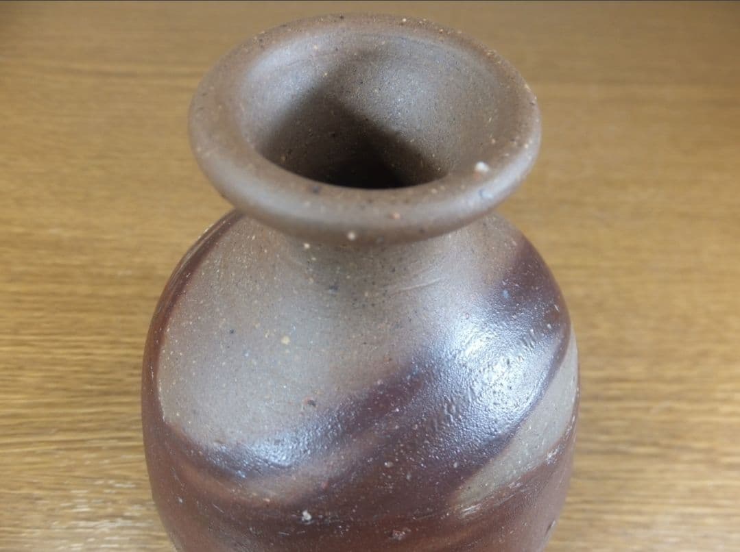 真作保証 藤原雄 自作 備前徳利 酒器 人間国宝 (藤原啓 金重陶陽) 備前市
