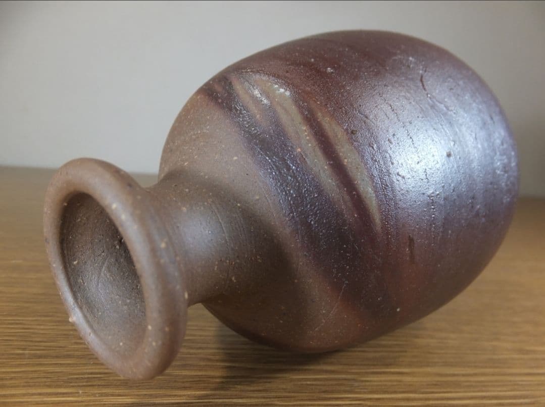 真作保証 藤原雄 自作 備前徳利 酒器 人間国宝 (藤原啓 金重陶陽) 備前市