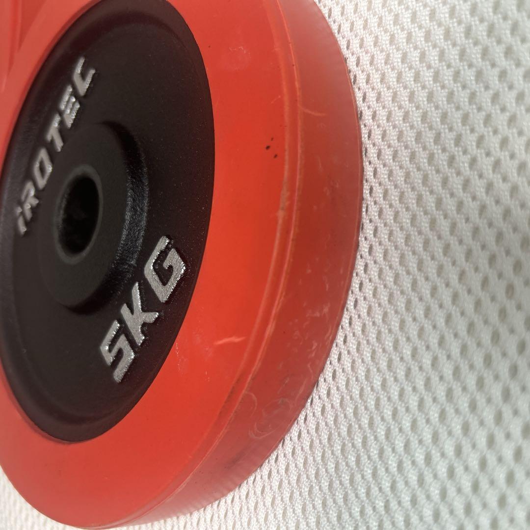 美品　iROTEC ラバー付き　ダンベルプレート 5kg×4枚セット