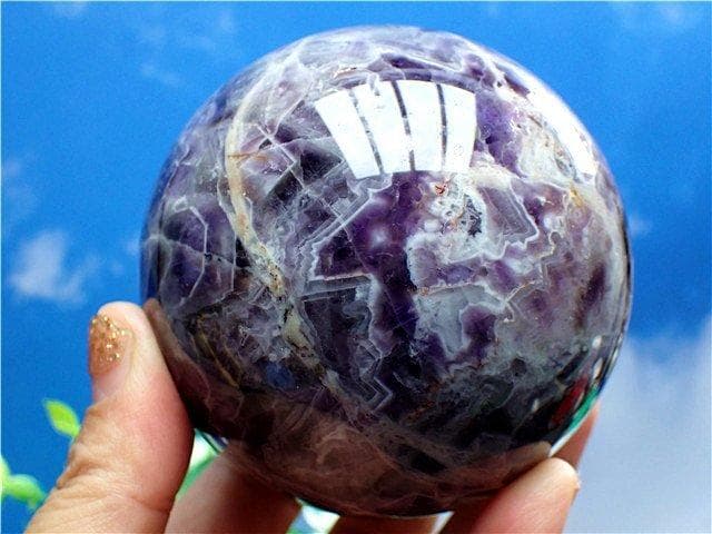 天然～愛の守護石～夢幻紫水晶丸玉B89G1/171G05C
