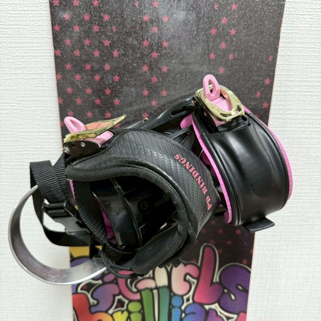 【初心者用】スノーボード ビンディング付き 135cm ジュニア・ガールズ向け