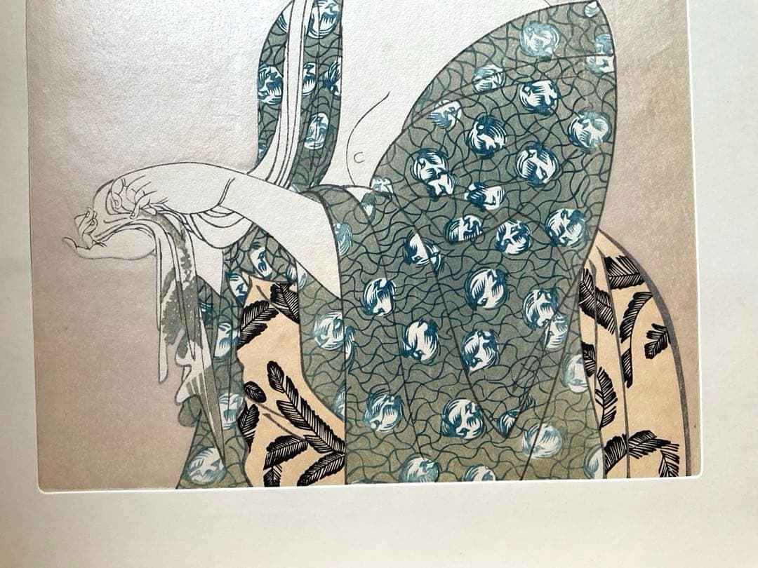 値下げ　ヴィンテージ　版画　浮世絵　相見歌麿　婦人相學十躰　浮気之相　悠々洞出版
