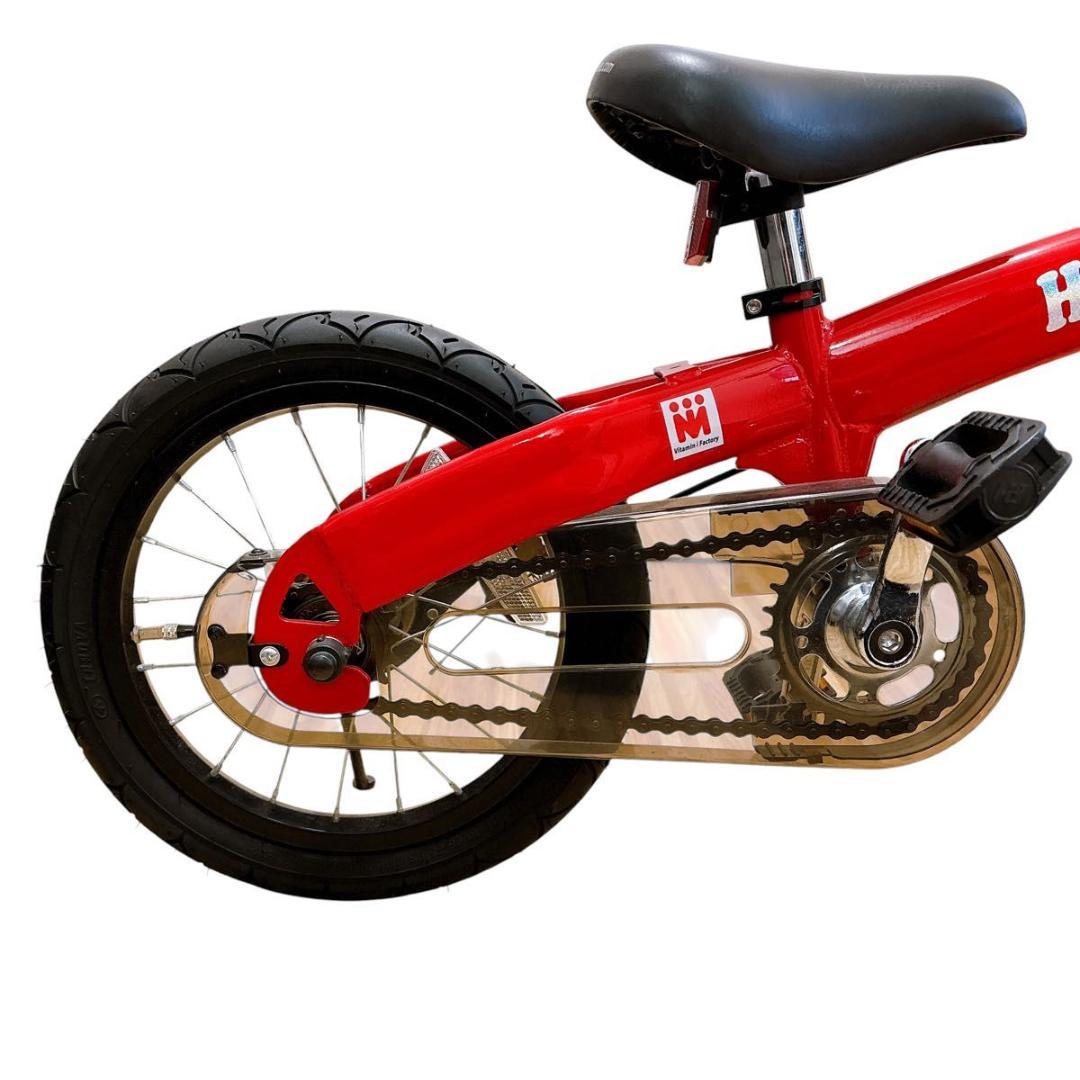 【美品】へんしんバイク　14インチ X14 赤 スタンド付き