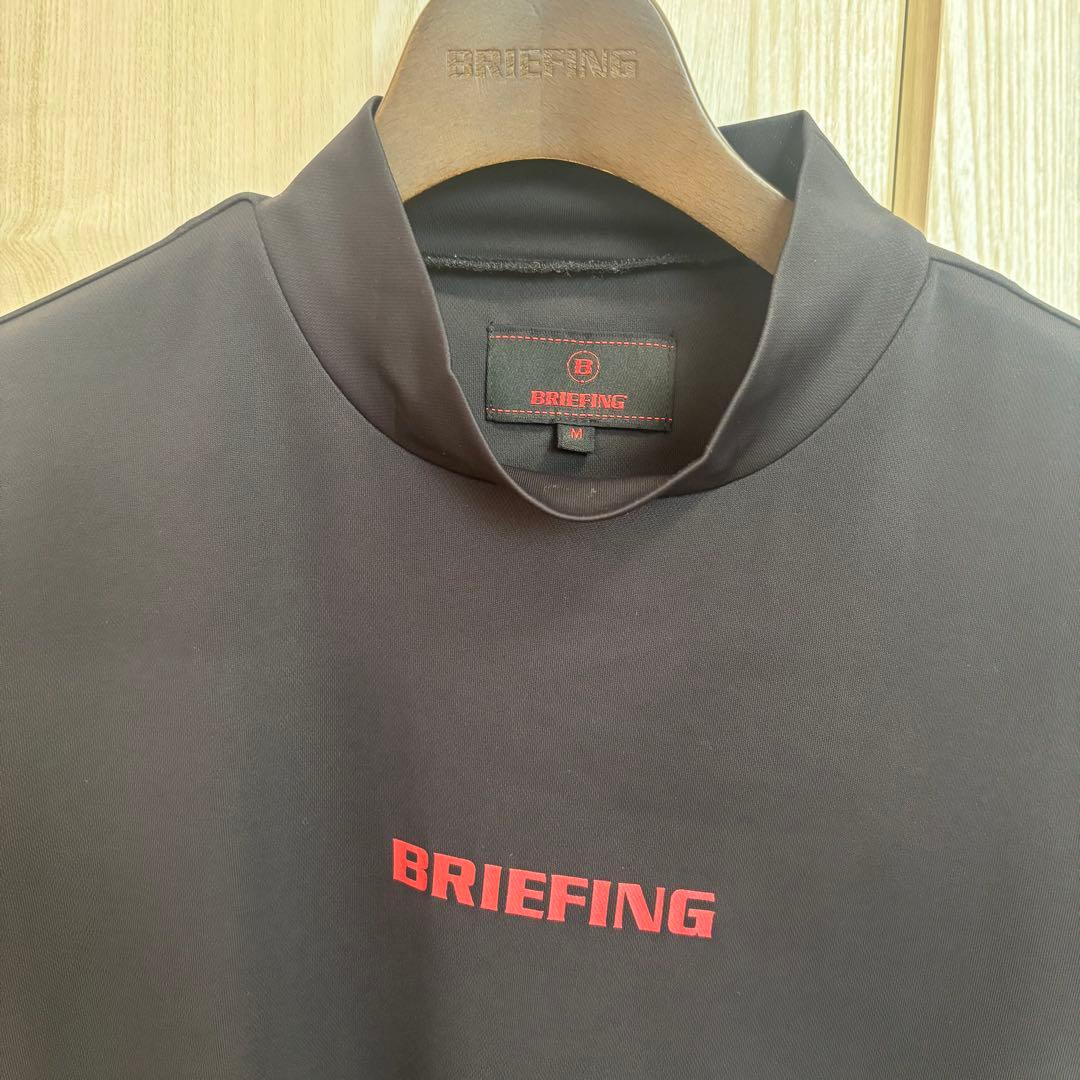 BRIEFING GOLF モックネック　ブラック　メンズM 半袖