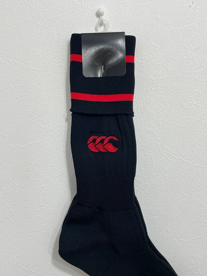【canterbury】《25-27cm》『10足set』黒/赤