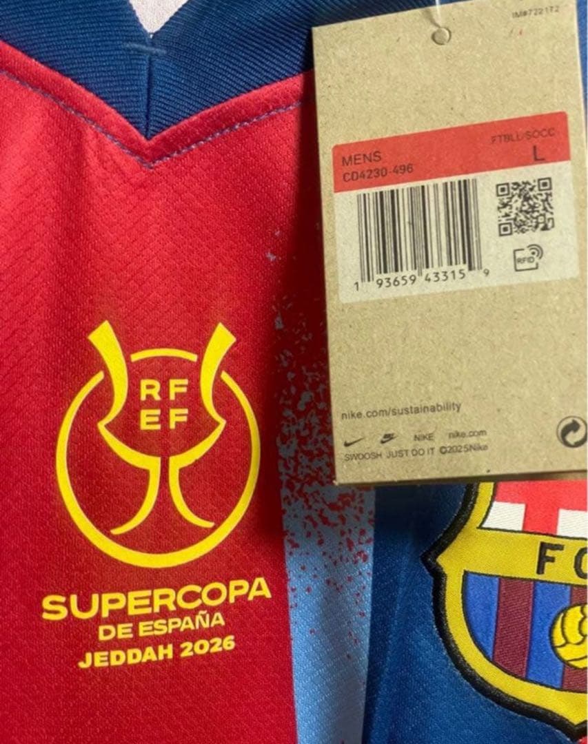 や*ぁ様 [再販売] 2026 SUPRERCOPA バルセロナ 半袖 シャツ