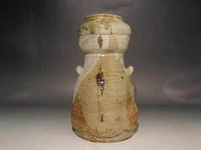 林英二　美濃伊賀花入　堀内流十二代兼中斎　宗完花押の逸品 r443