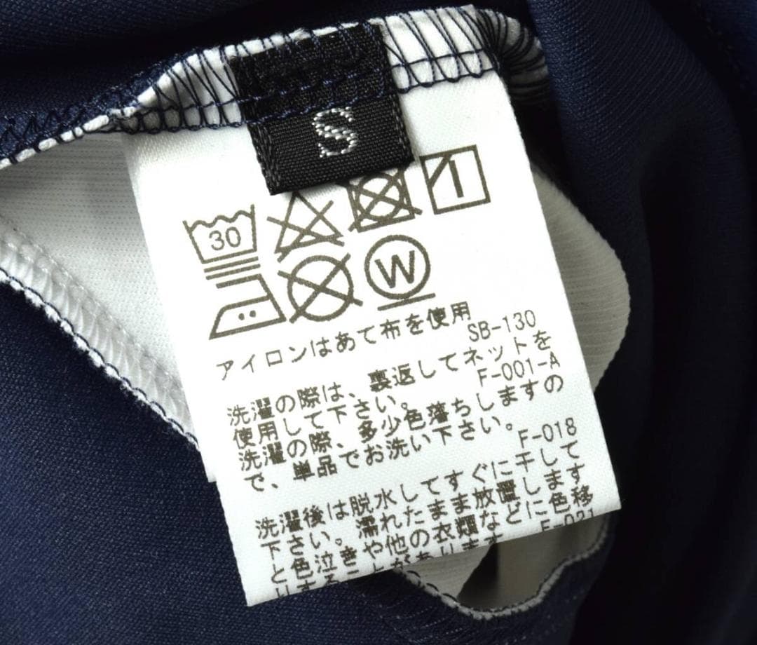 サタデーズ ニューヨークシティ ゴルフ スラッシュモックネックシャツ S 紺