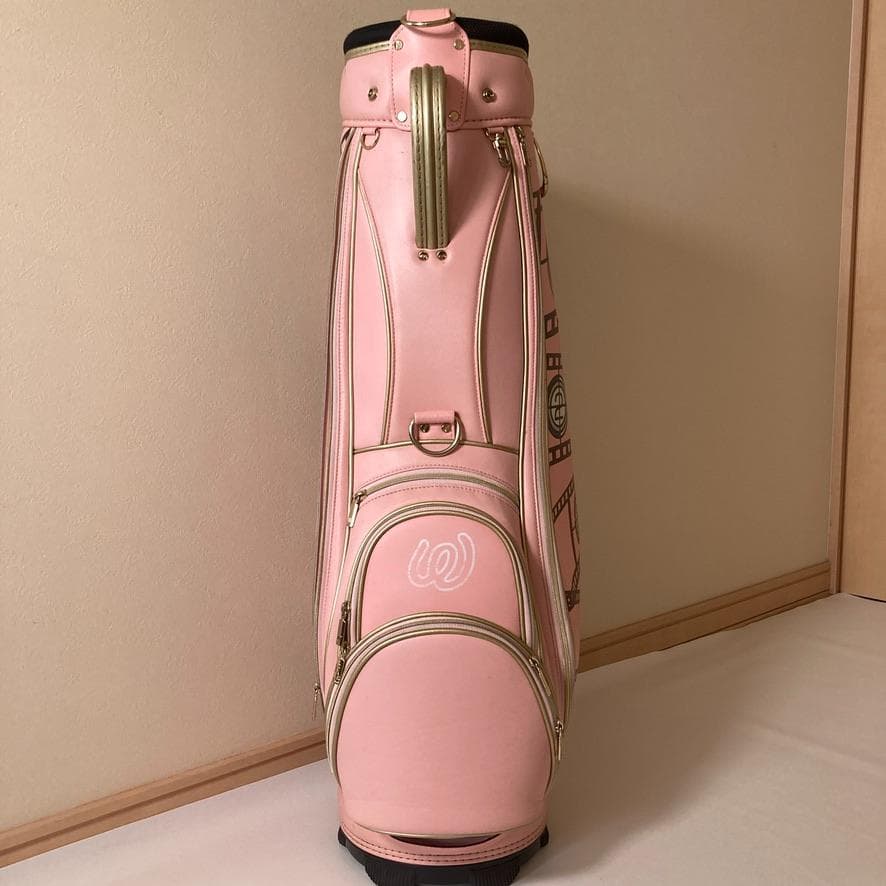 MU SPORTS　ミエコウエサコ　キャディバッグ ゴルフクラブケース ピンク