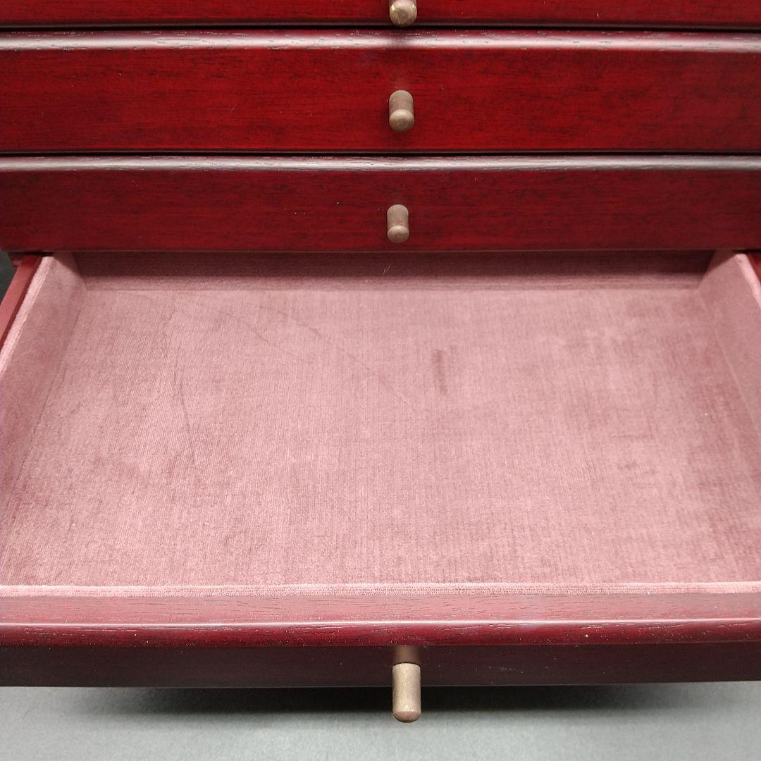 木製 ジュエリーケース 宝石箱 7引き出し アクセサリーボックス
