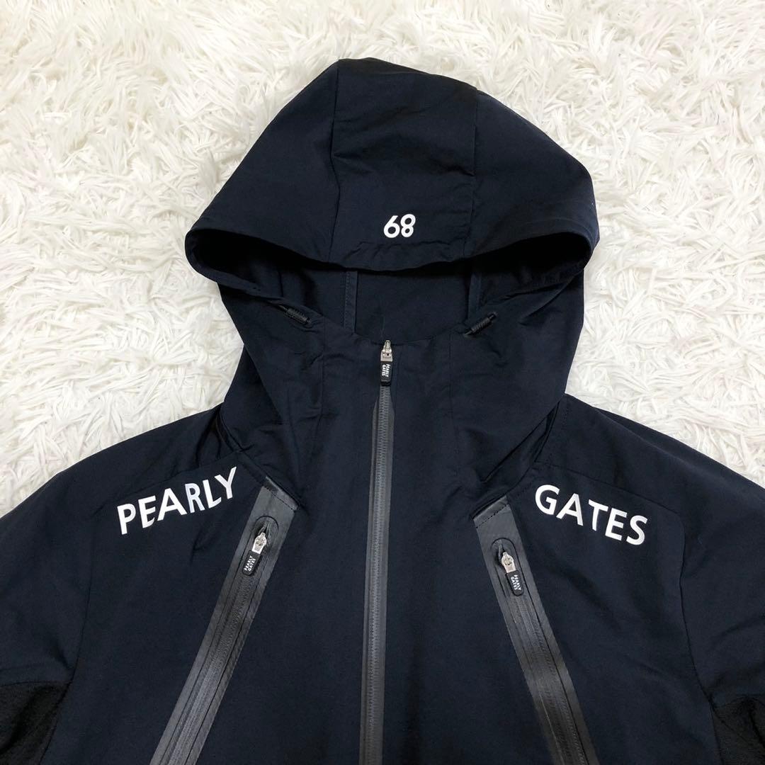 【未使用級】 PEARLY GATES ナイロンジャケット ロゴ ネイビー 3