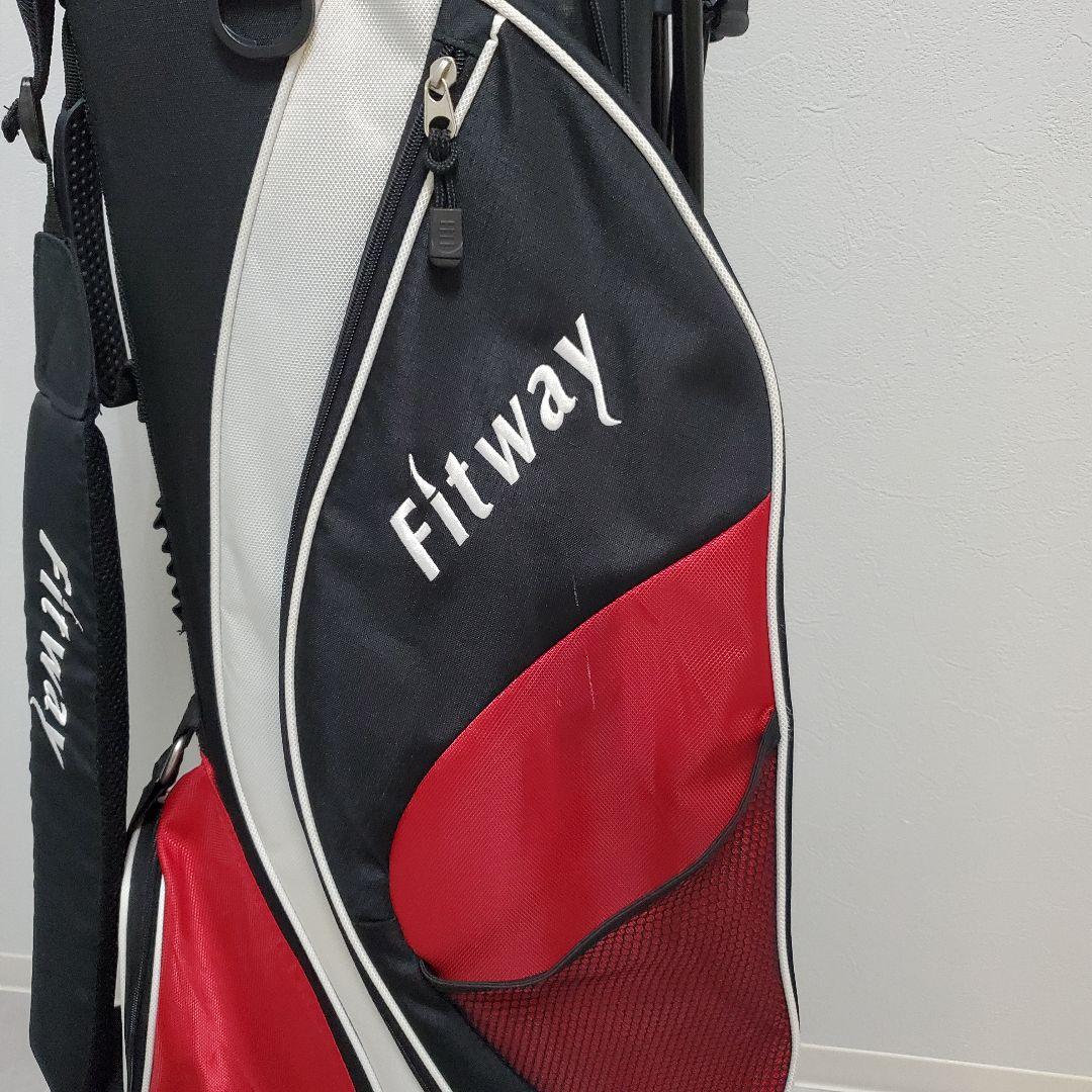 【超軽量&6分割】Fitway スタンド式 キャディバック　ゴルフバッグ