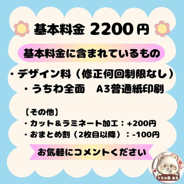 ぷっくり風文字　ファンサうちわ　オリジナルオーダーページ