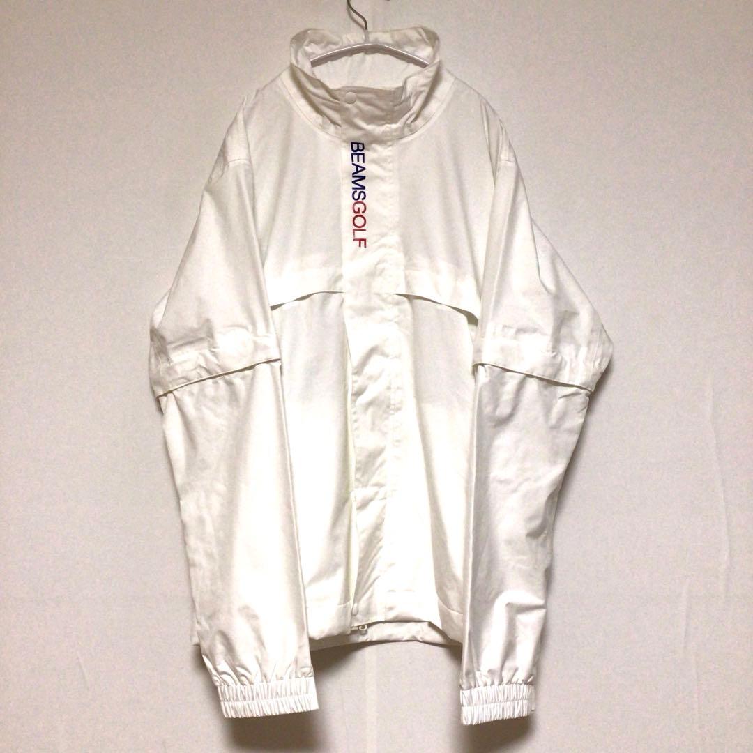 BEAMS GOLF レインウェア セットアップ 上下セット 白 M 美品