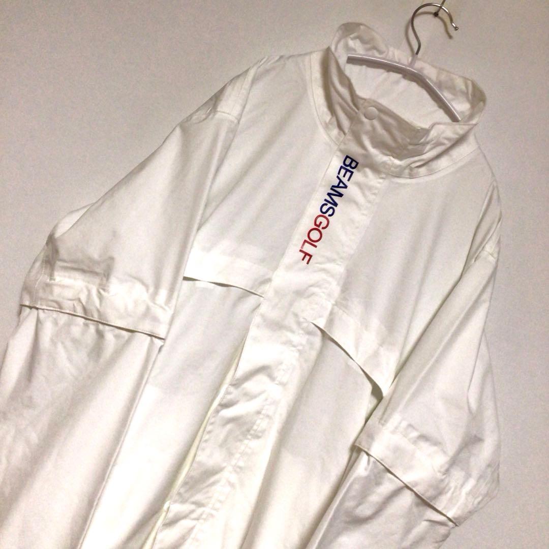 BEAMS GOLF レインウェア セットアップ 上下セット 白 M 美品