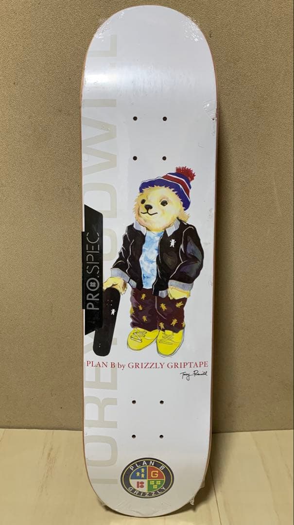 【未使用】PLAN B × GRIZZLY 限定 デッキ スケートボード