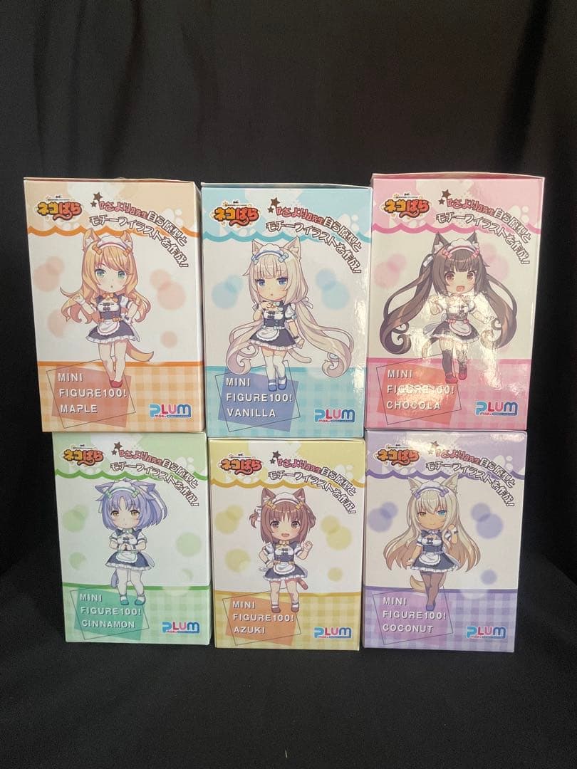 ネコぱら　ミニフィギュア100 6体セット(コンプ) PLUM