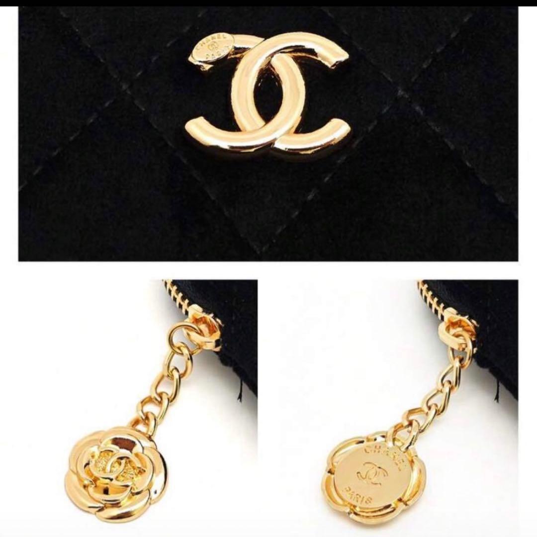 シャネル　ポーチ　メイクアップノベルティポーチ　ベルベット　CHANEL 長財布