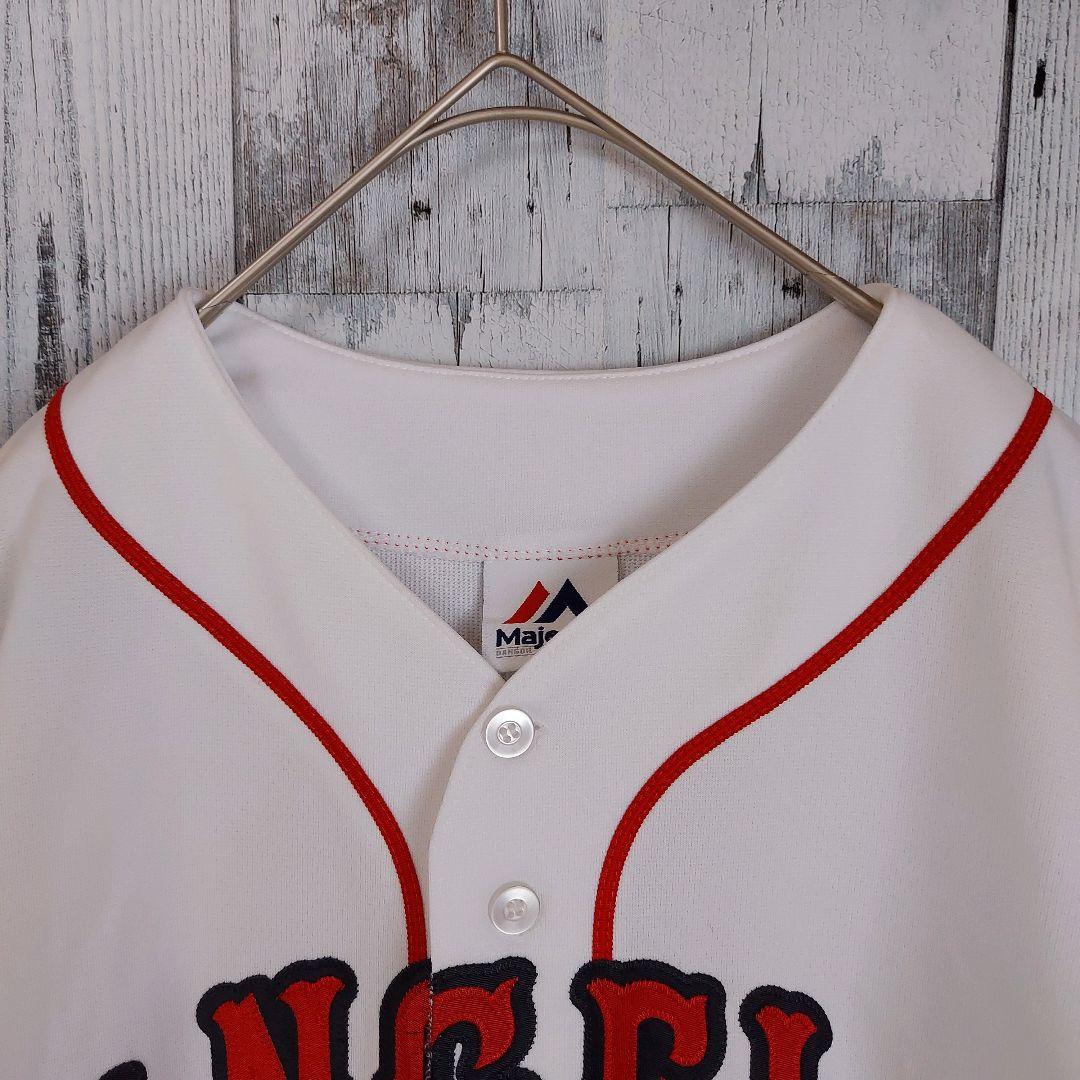 MLB マジェスティック エンゼルス No.22 ゲームシャツ ユニフォームXL