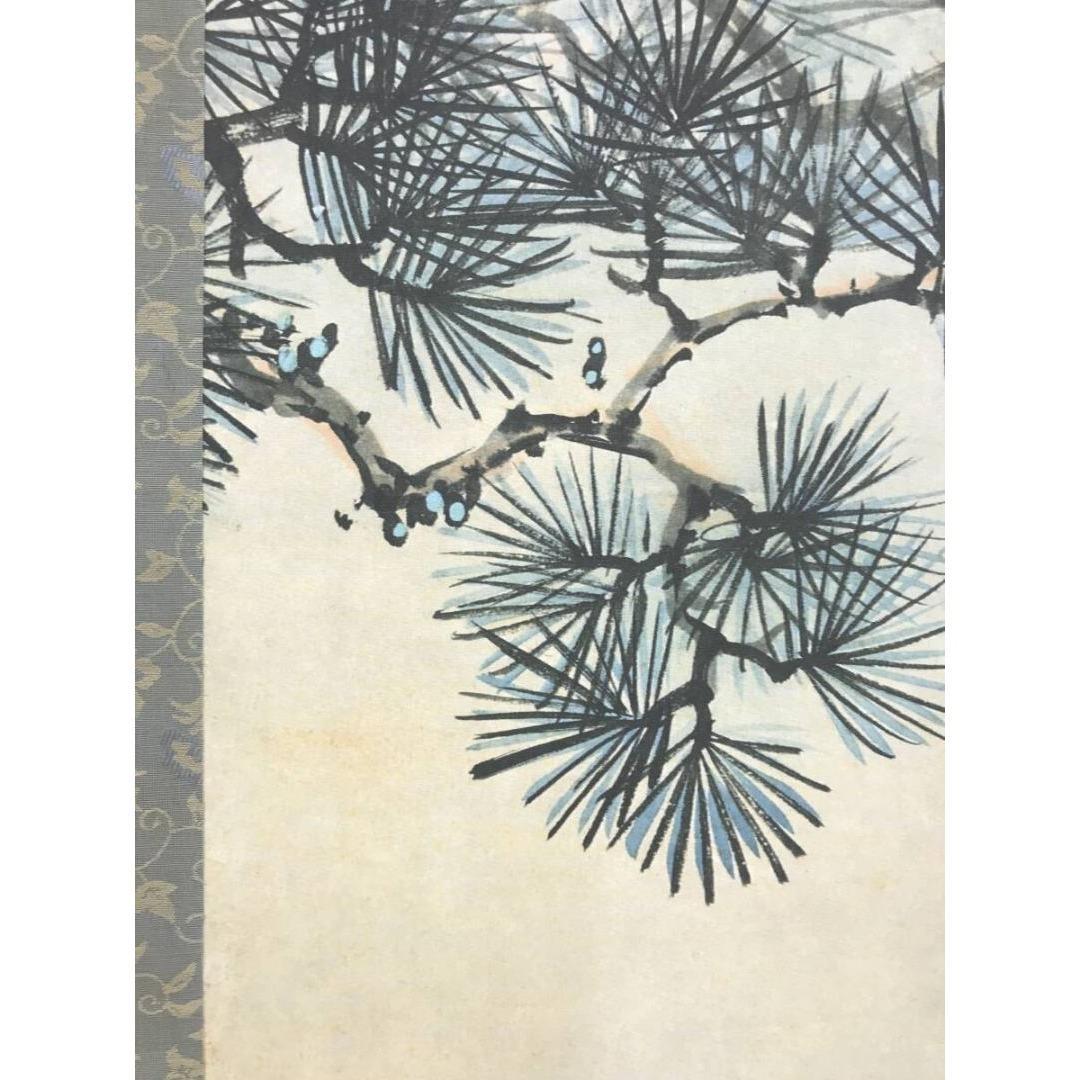 複製/作者不詳/花鳥図/掛軸☆宝船☆AK-225
