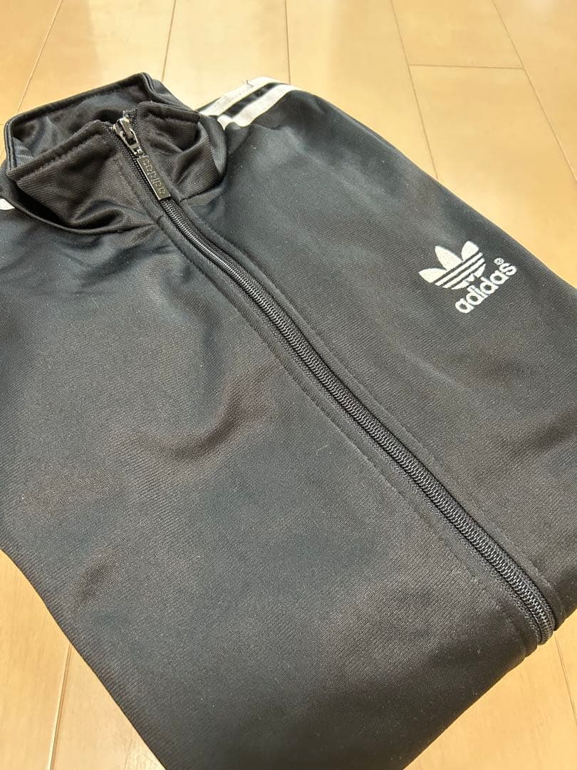 adidas 90s 黒トラックジャケット 3本ライン