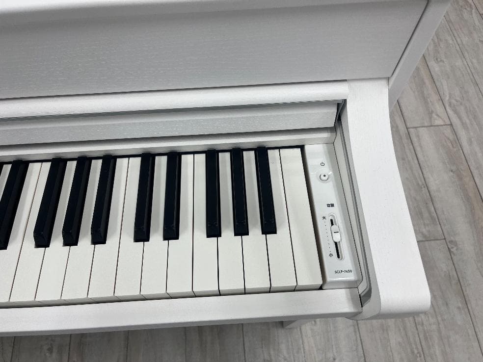 ★86596【電子ピアノ】YAMAHA　 SCLP7450WH　22年製