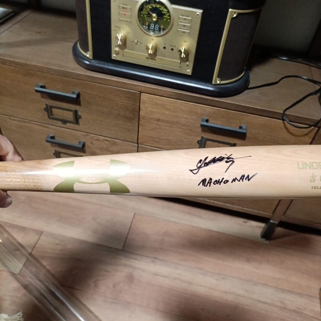 WBC4番　吉田正尚直筆サイン　アンダーアーマー試合モデルバットFANATICS