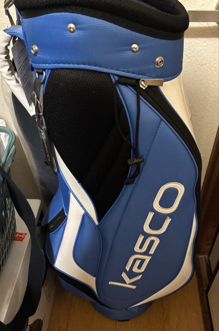 新品未開封未使用Kasco ゴルフバッグ 青白