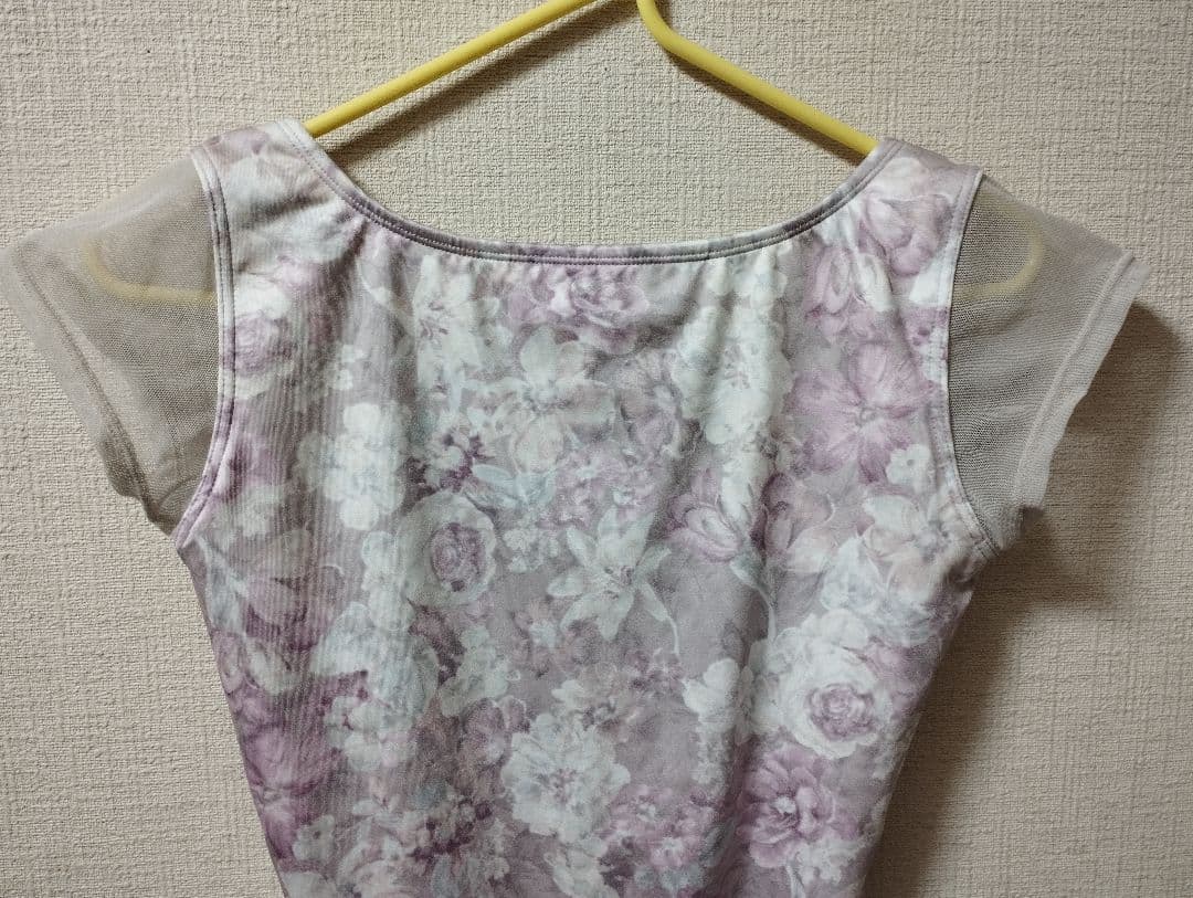 ドゥッシュ　ドゥッスゥ　サラカラ　ボートネック　バレエレオタード L