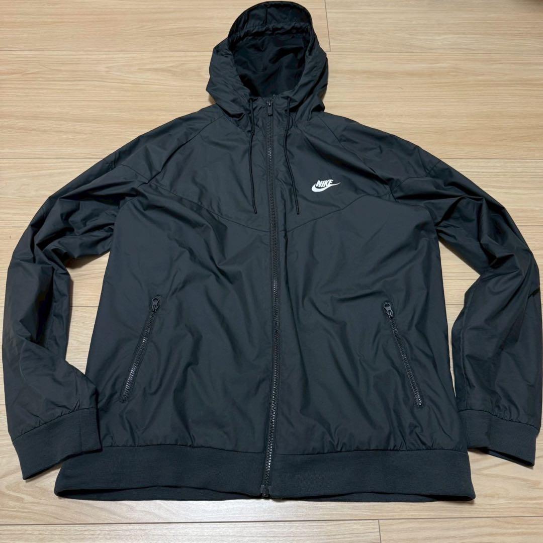 【美品】NIKE ナイキ ウインドブレーカー 2XL ビッグサイズ ブラック
