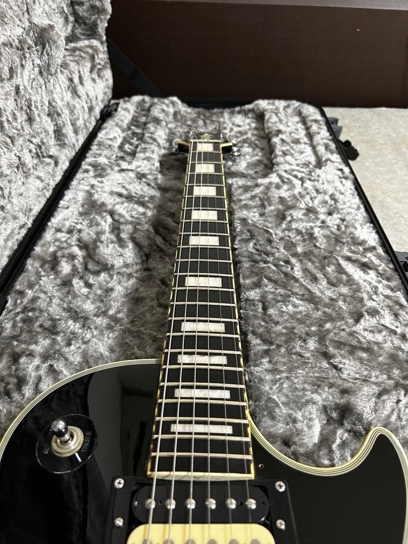 Burny レスポール　極上品　指板ブラック化